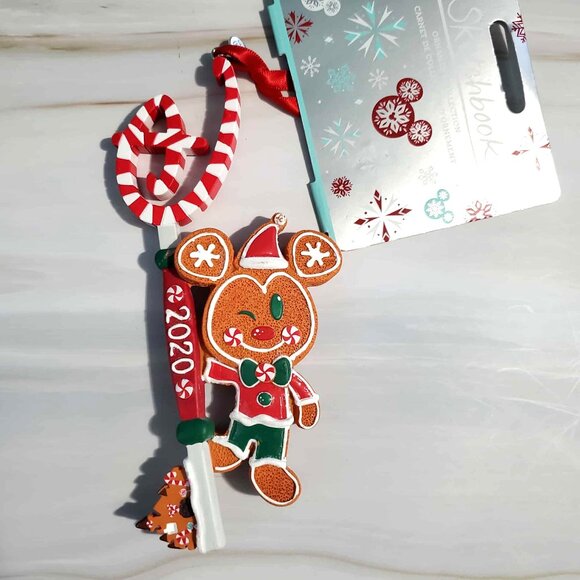 ✨2/$20 - Disney Gingerbread Mickey Mouse 2020 Christmas Ornament - Picture 1 of 2